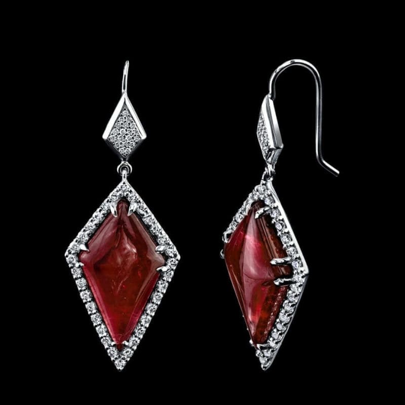 Rubellite Earrings