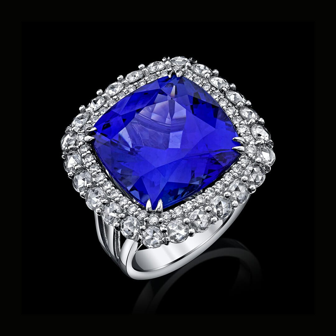 Tanzanite and Diamonds Ring
