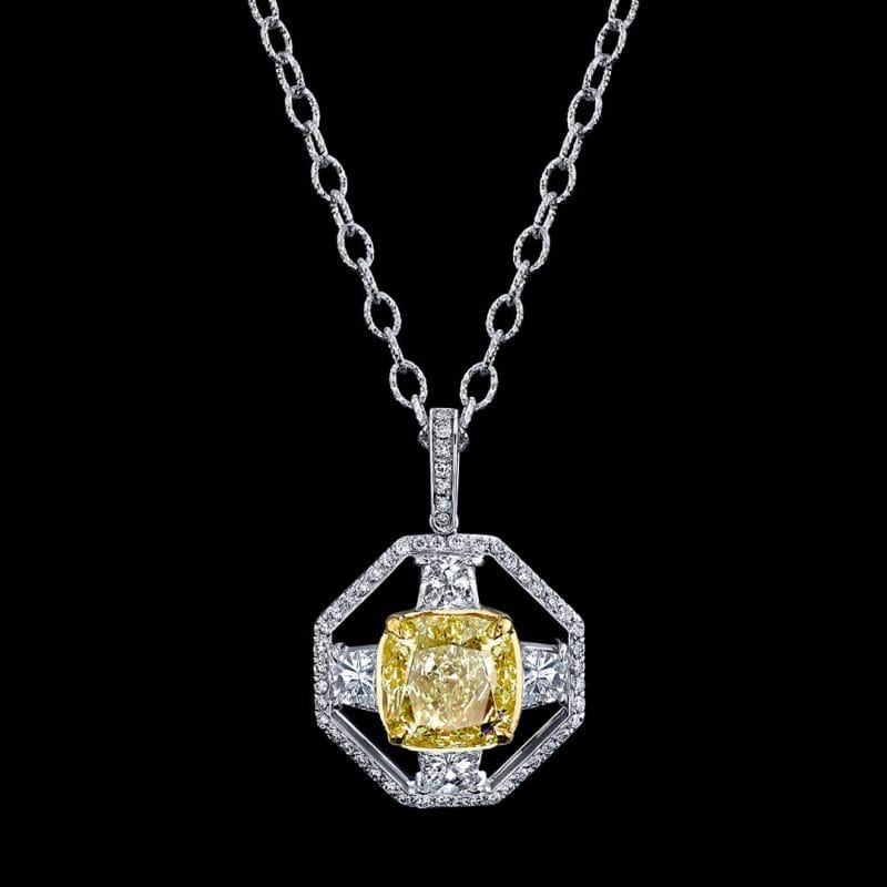 Fancy Yellow Diamond Pendant