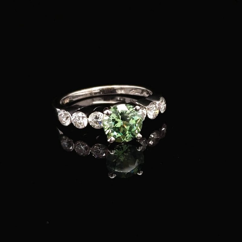 Demantoid Garnet Ring