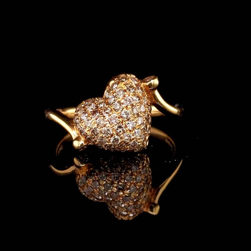 Champagne Diamond Ring