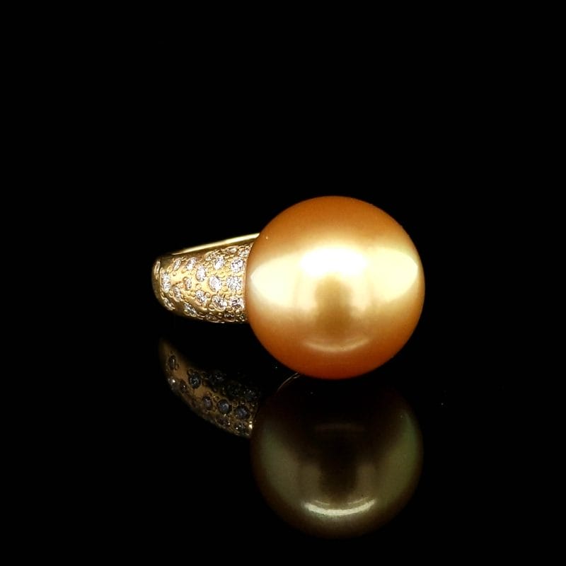 Golden Pearl Ring