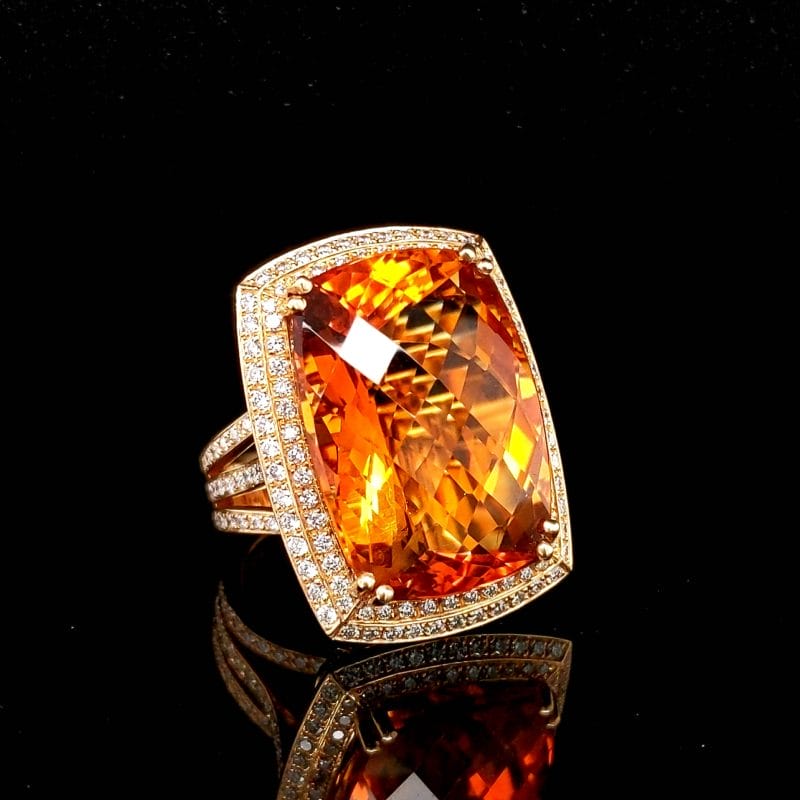 Fire Citrine Ring