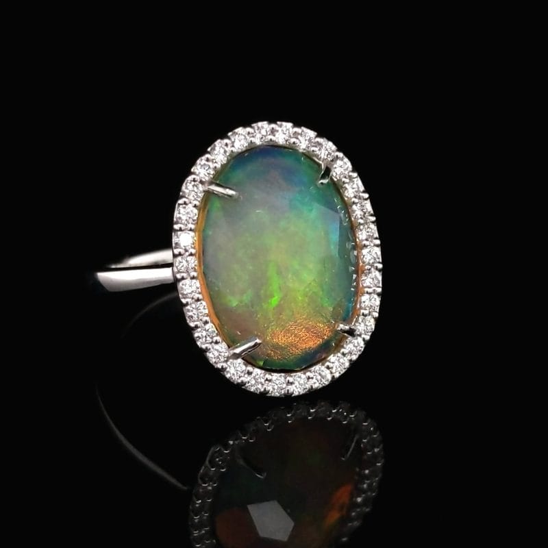African Opal Ring
