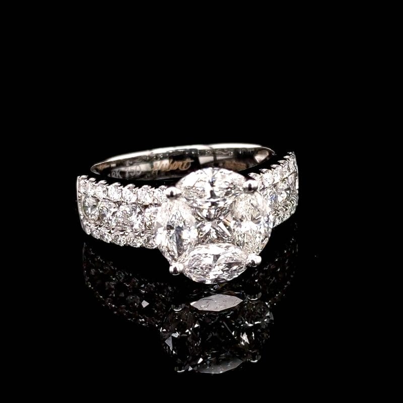 Diamond Cluster Ring