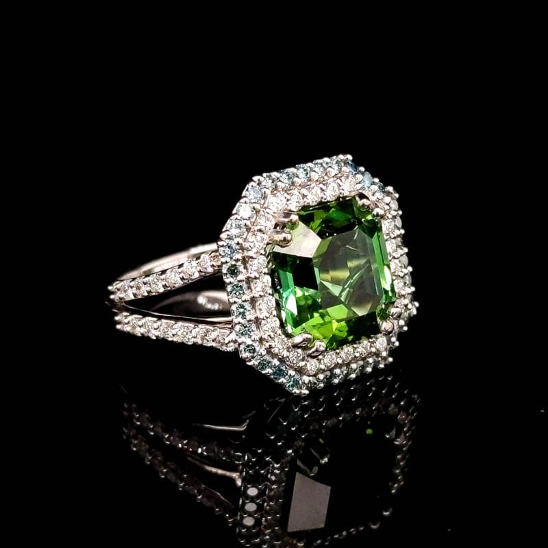 Green Tourmaline Ring