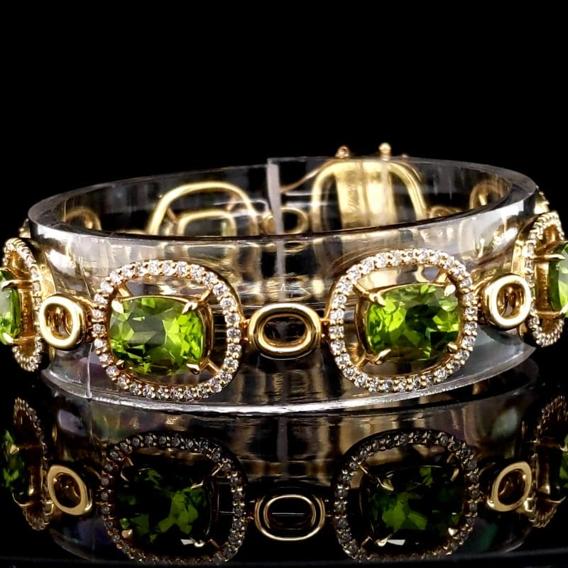 Peridot bracelet