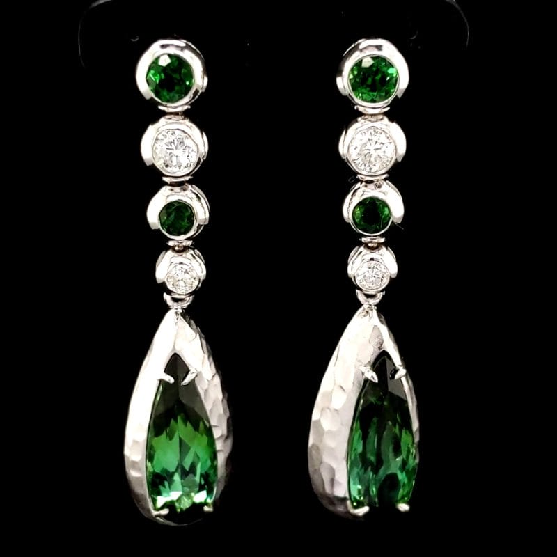 Green Tourmaline Earrings