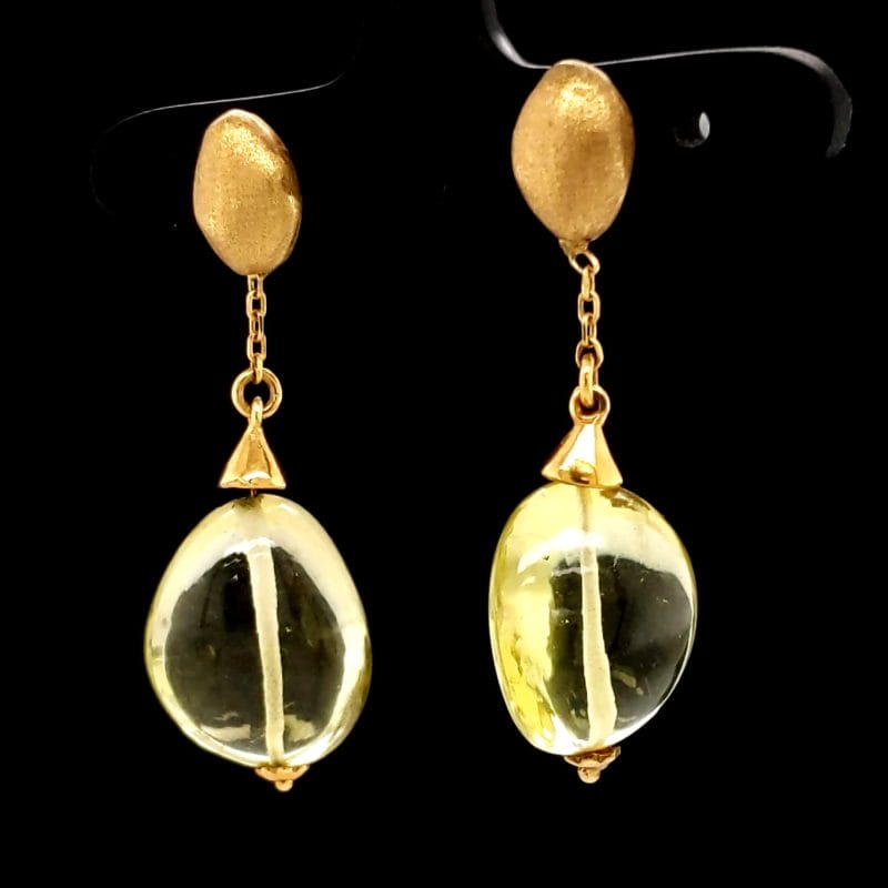 Lime Quartz Earrings