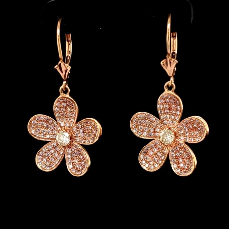 Flower Diamond Earrings