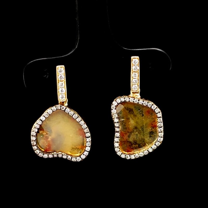 Diamond Slice Earrings