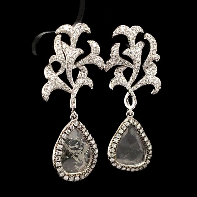 Diamond Slice Earrings