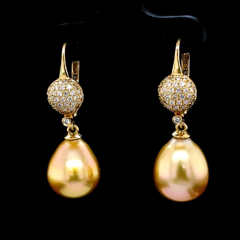 Golden Pearl Earrings