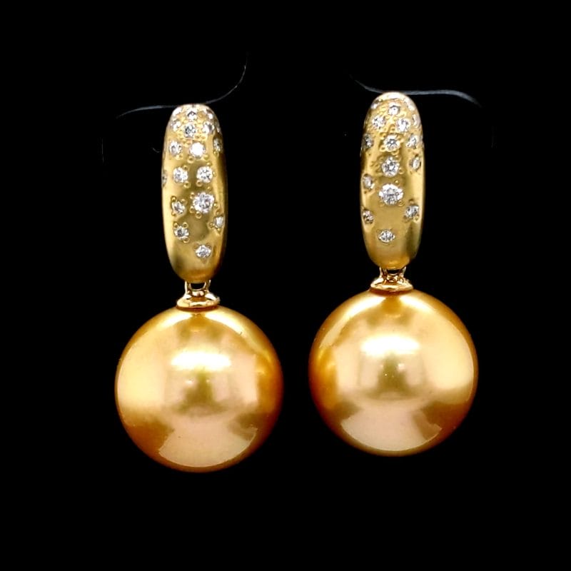 Golden Pearl Earrings