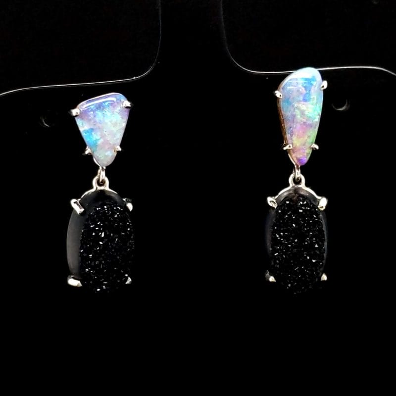Australian Bolder Opal Earrings