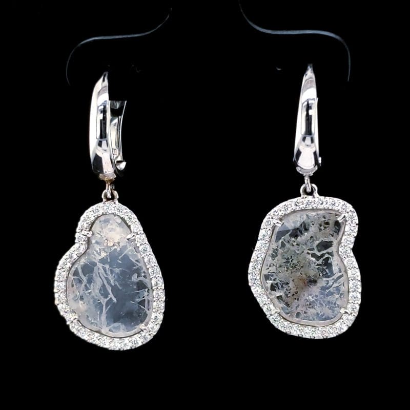 Diamond Slice Earrings