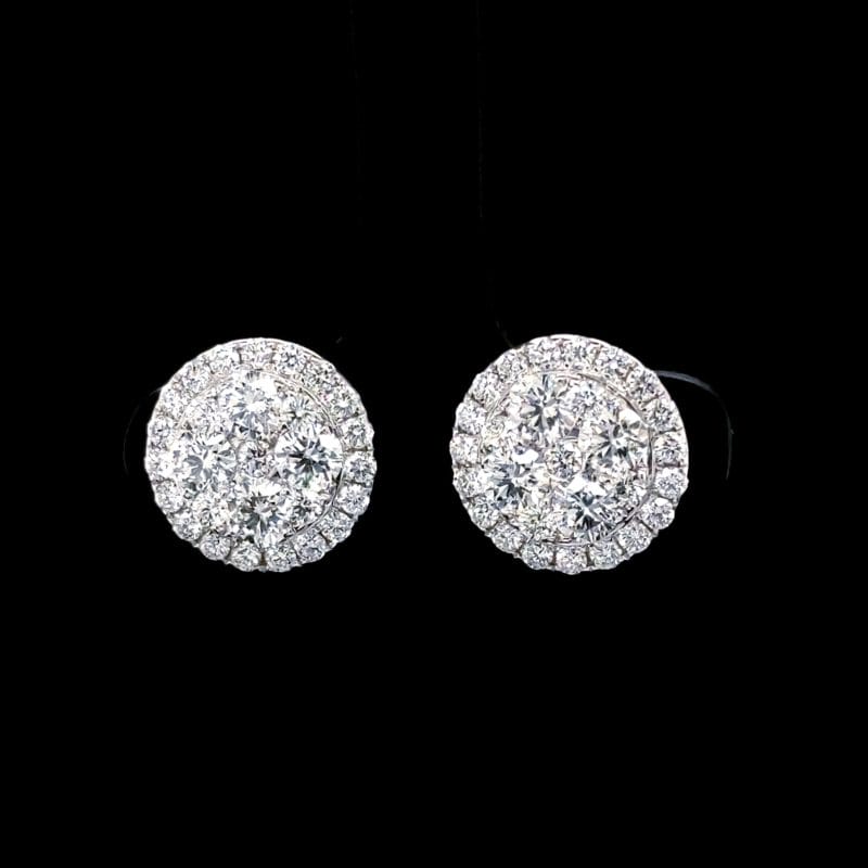 Diamond Cluster Studs
