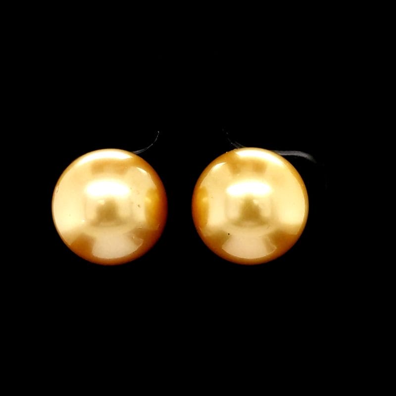 Golden Pearl Earrings
