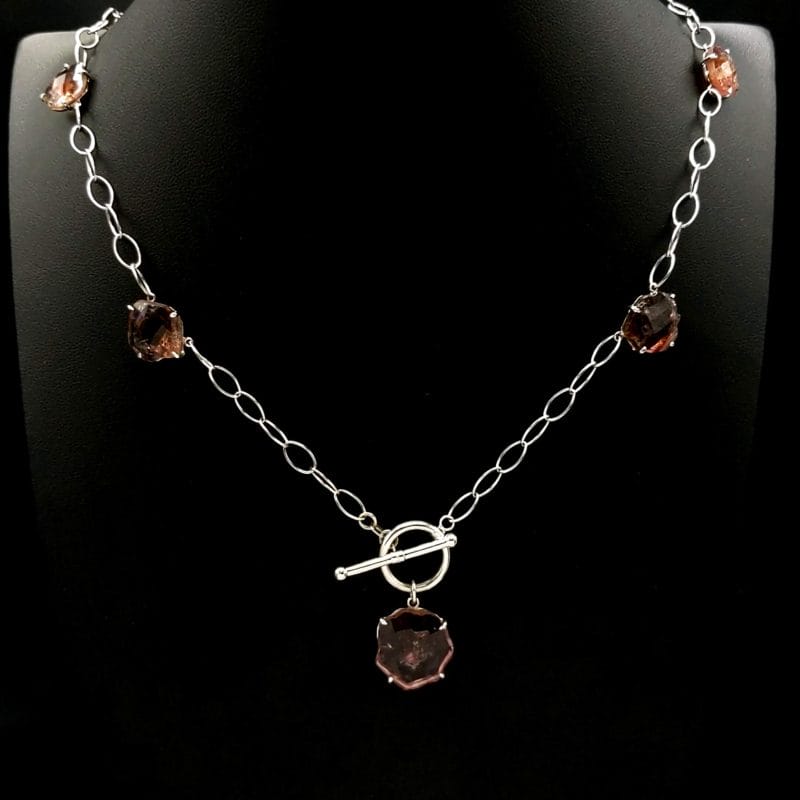 Pink-ish Tourmaline Necklace