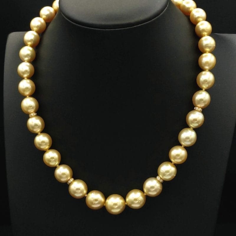 Golden Pearl Necklace