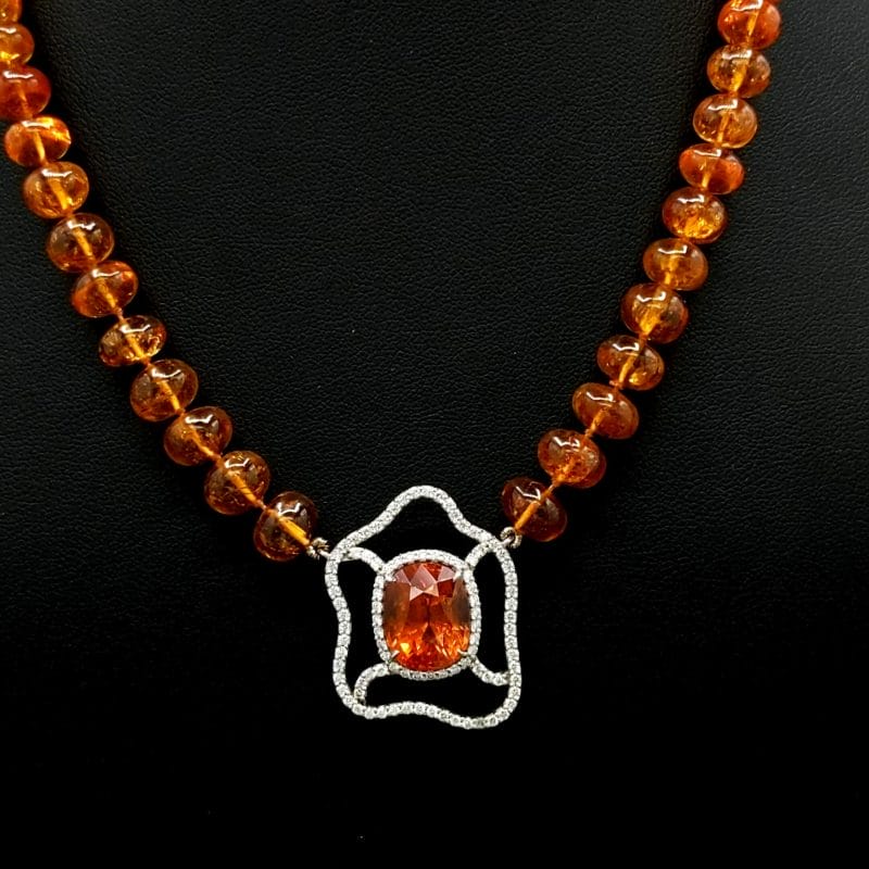 Garnet Spessertite Necklace