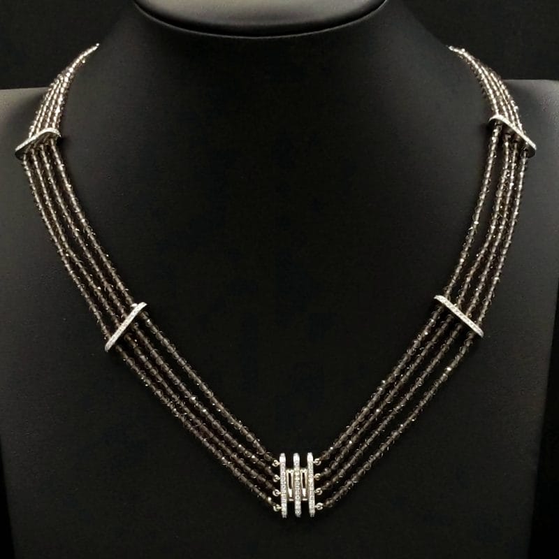 Grey Quartz Necklace