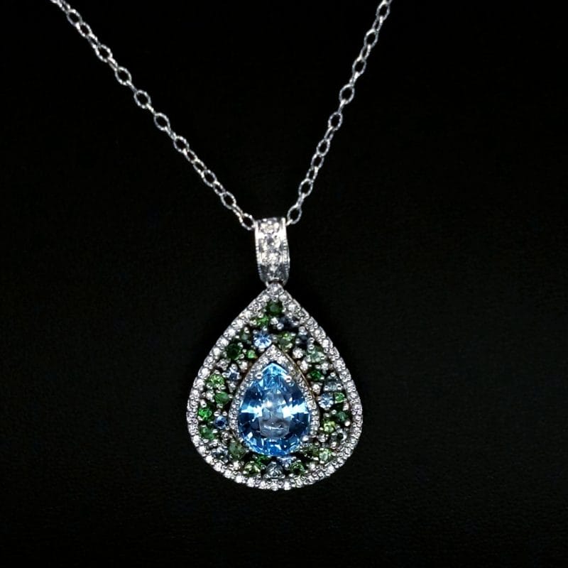 Blue Topaz Pendant