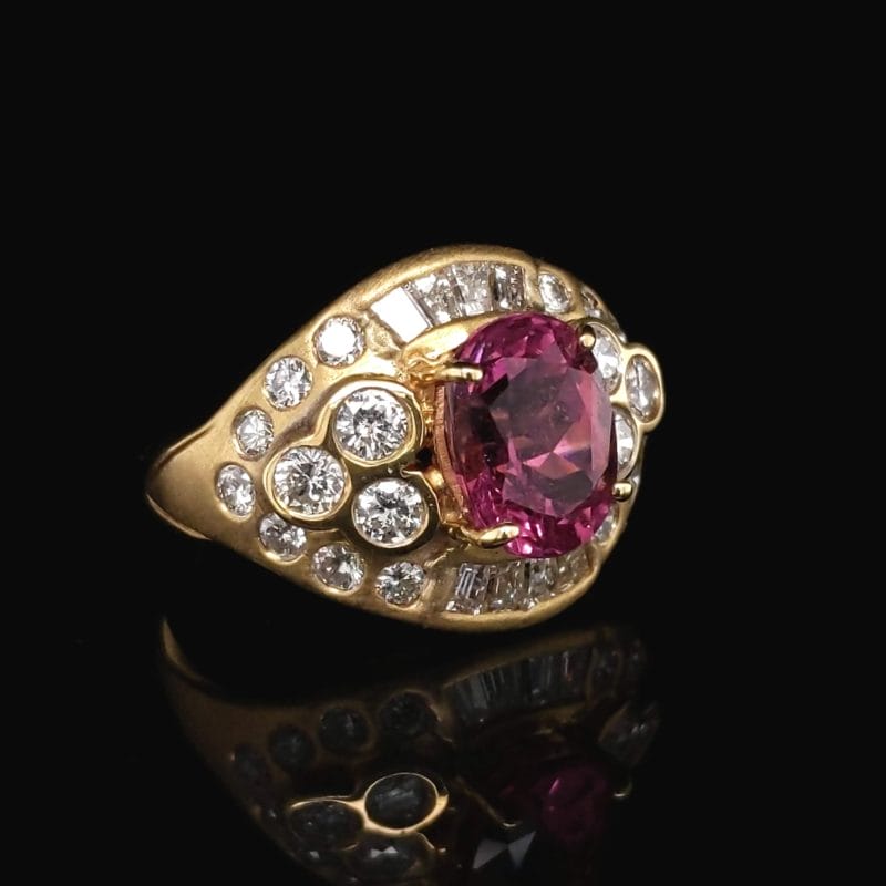 Pink Tourmaline Ring