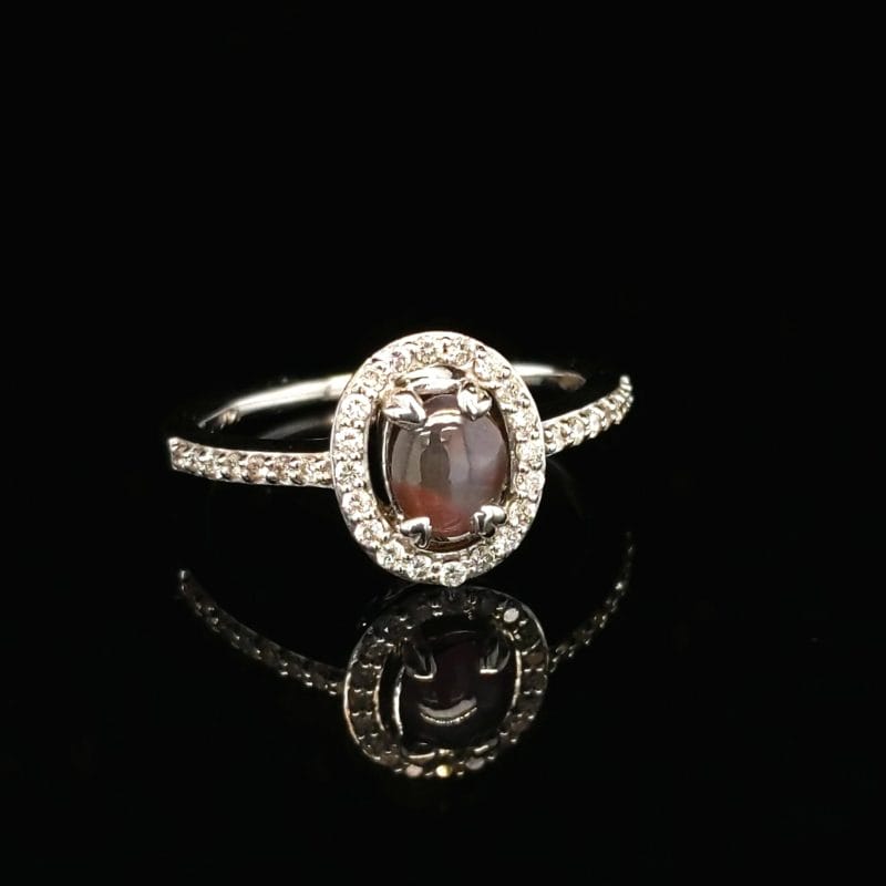 Alexandrite Diamond Ring