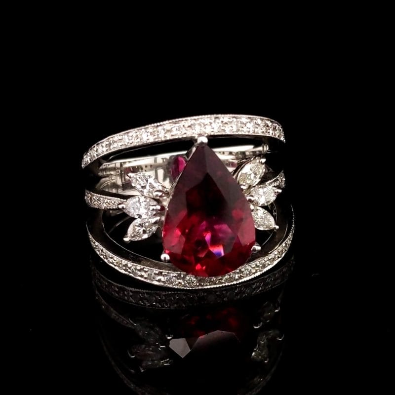 Rubellite Ring