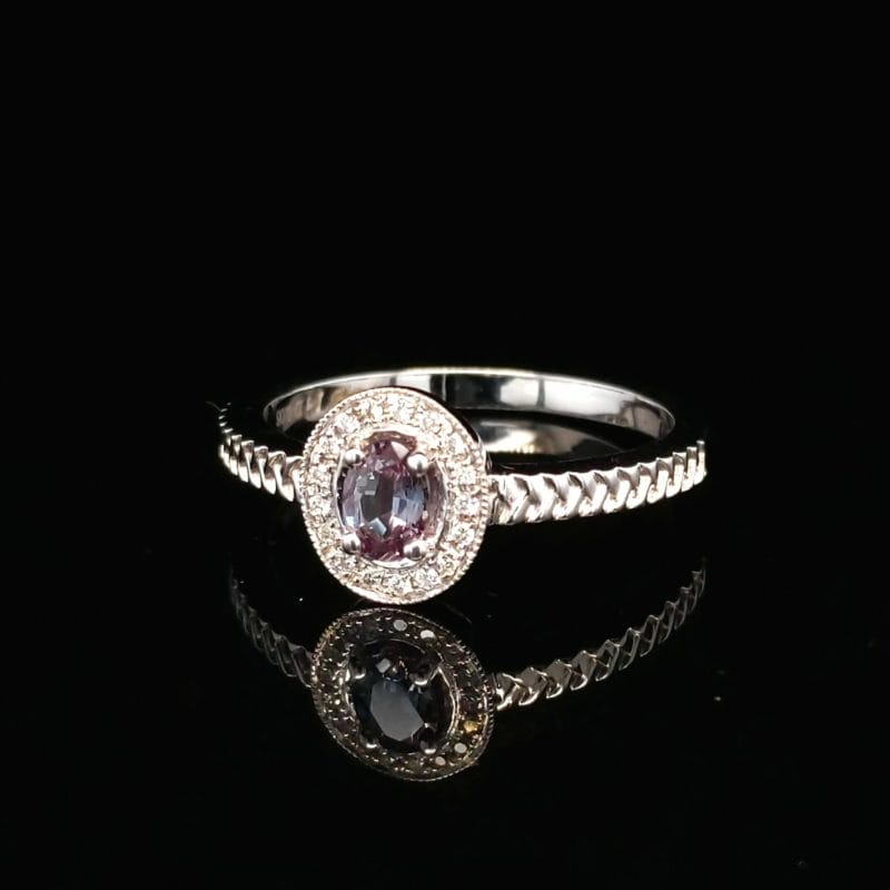 Alexandrite Diamond Ring