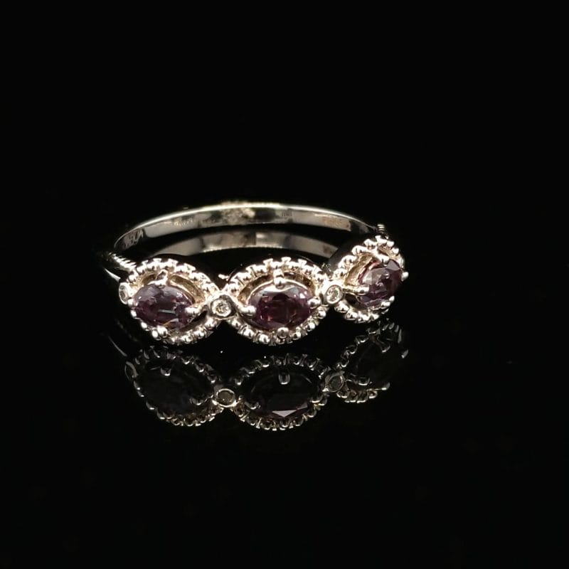 Alexandrite Diamond Ring