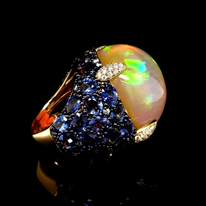 African Opal Ring