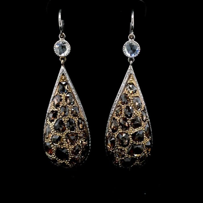 Champagne Diamond Earrings