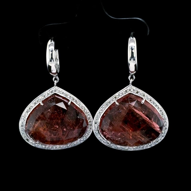 Pink Tourmaline Earrings