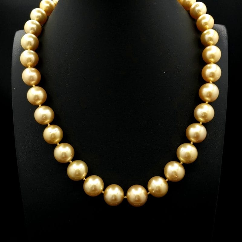 Golden Pearl Necklace