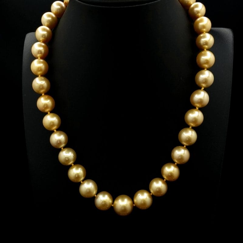 Golden Pearl Necklace