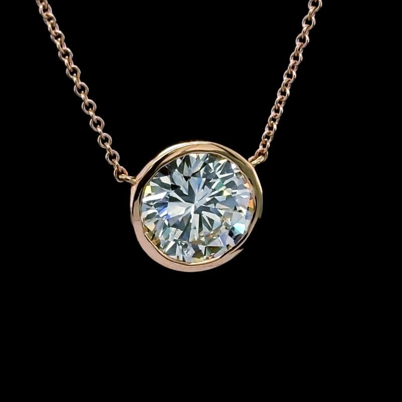 Diamond Solitaire Necklace