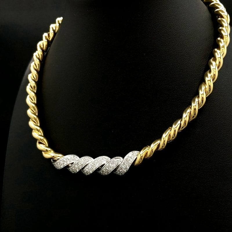 Diamond Golden Necklace