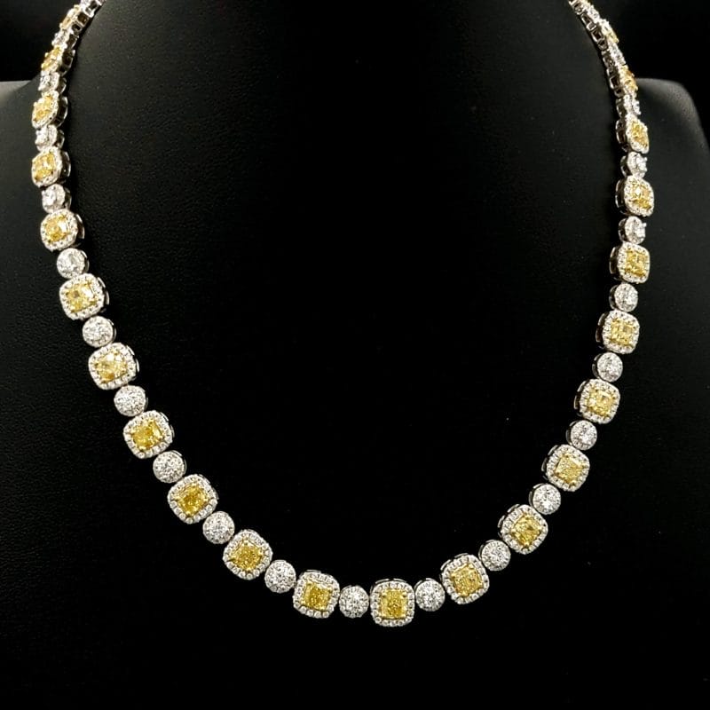 Yellow Diamonds Necklace