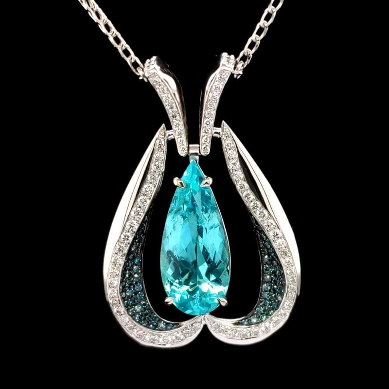 Green-Blue Paraiba Necklace