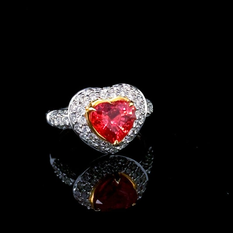 Padparascha Sapphire Ring