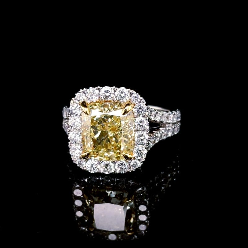 Light Fancy Yellow Diamond Ring