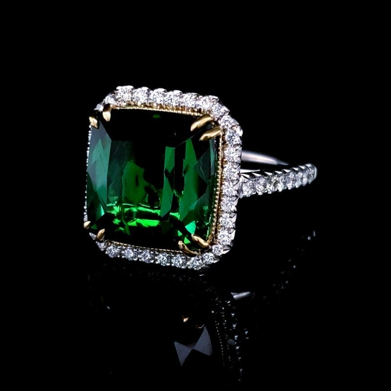 Green Tourmaline Ring