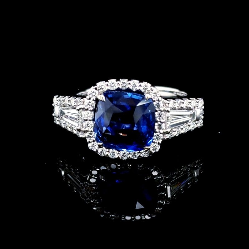 Sapphire Diamond Ring
