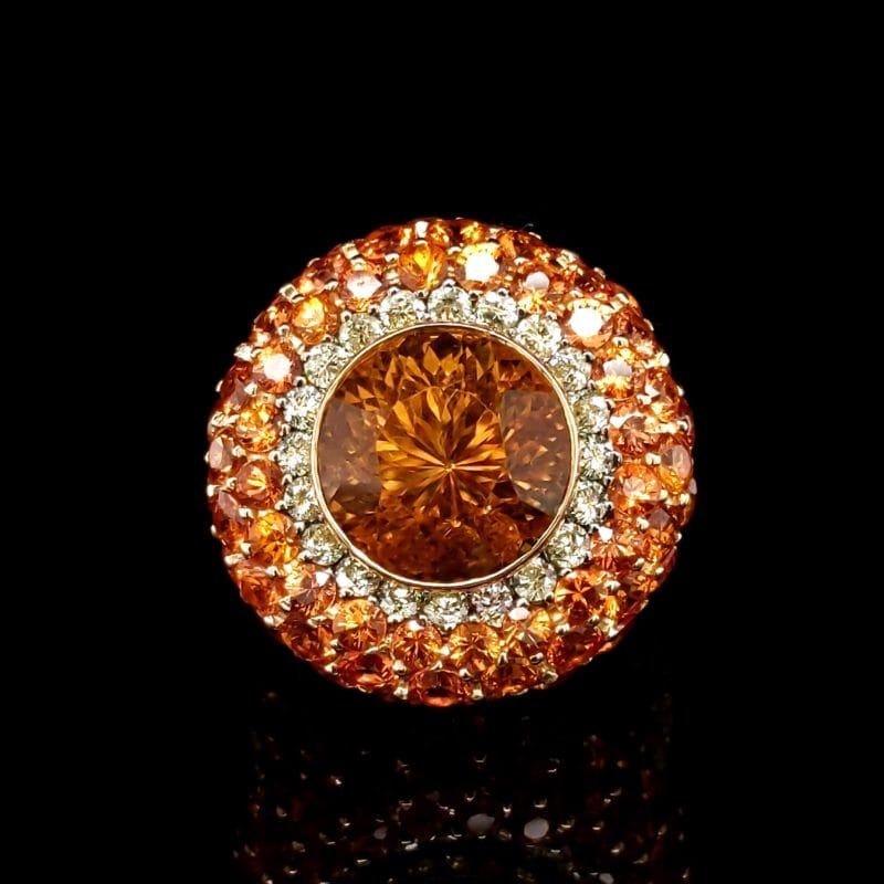 Fire Citrine Ring